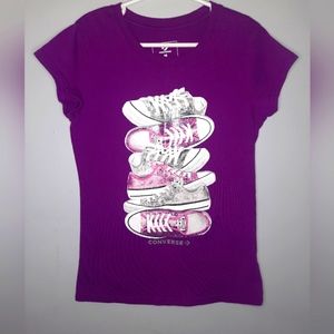 Converse | Shoes Purple Tshirt Girls Medium